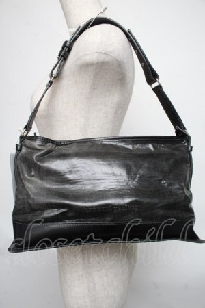 画像: Jean Paul GAULTIER / レザーショルダーバッグ  黒 S-25-06-11-012-GO-BG-AS-ZS