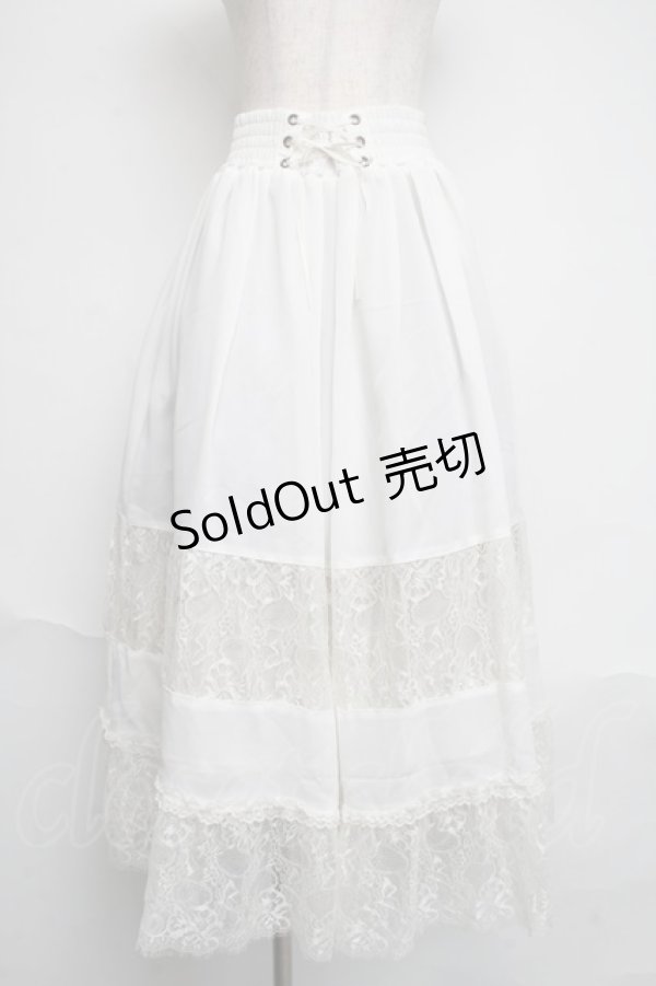 画像1: axes femme / 前レースアップスカート  キナリ S-25-06-12-057-AX-SK-AS-ZI (1)