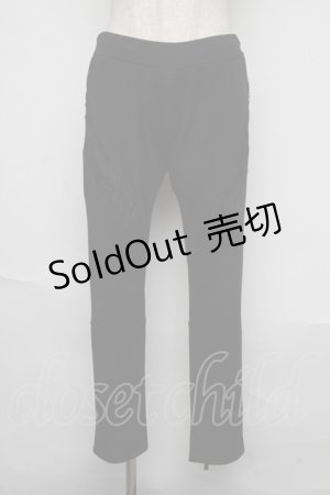 画像: Qutie Frash / 裾ジップパンツ  黒 S-25-06-12-063-QU-PA-AS-ZS
