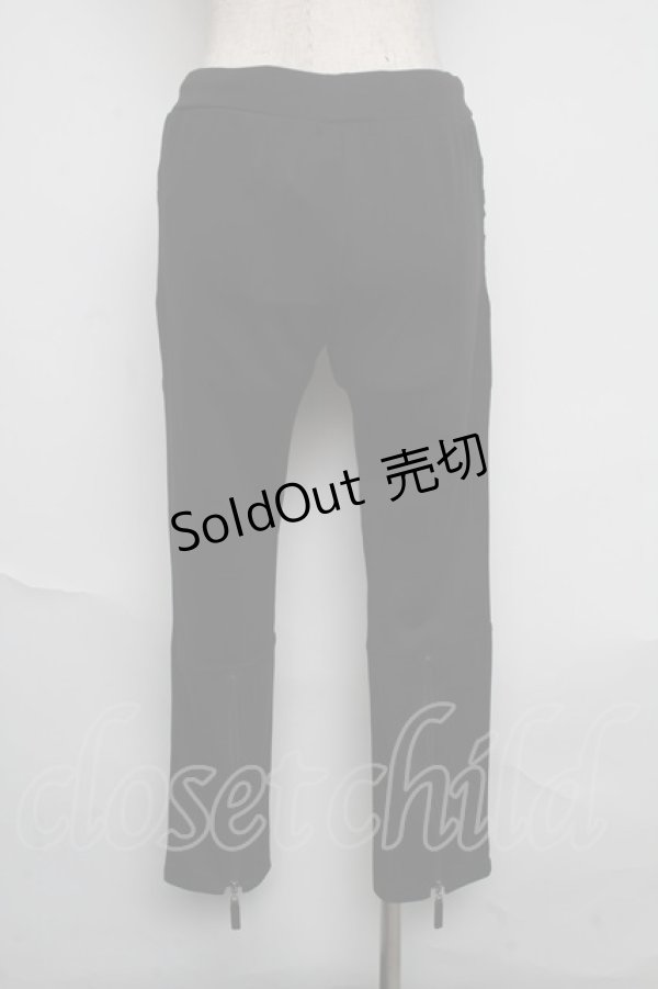 画像2: Qutie Frash / 裾ジップパンツ  黒 S-25-06-12-063-QU-PA-AS-ZS (2)