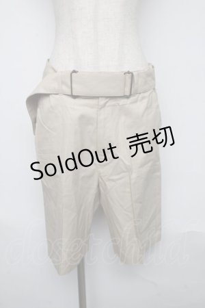画像: MILKBOY / ベルト付きハーフパンツ  ベージュ S-25-06-12-065-MB-BL-AS-ZS