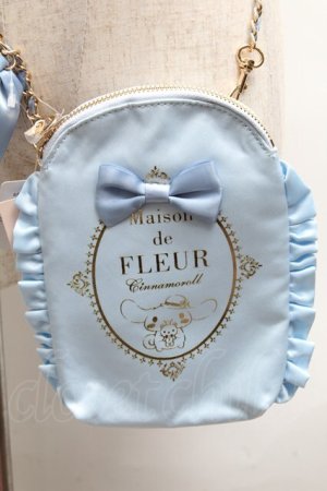 画像: Maison de FLEUR / シナモロールモバイルショルダー  サックス S-25-06-12-009-LO-BG-AS-ZS