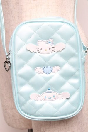 画像: サンリオ / キルティングショルダーバッグ  サックス S-25-06-12-011-EL-BG-AS-ZS