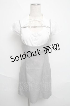 画像: ANDMARY / Betty layeredドレス  グレー S-25-06-12-020-LO-JA-AS-ZS
