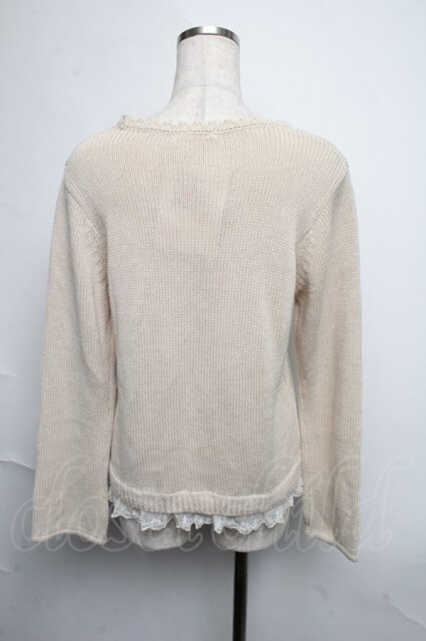 画像2: axes femme / パール付きニットソー   S-25-06-12-023-AX-TO-HR-ZI (2)