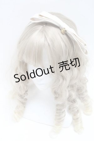 画像: Angelic Pretty / Doll’s Ribbon Heartカチューシャ  アイボリー S-25-06-17-001-AP-AC-HR-ZS