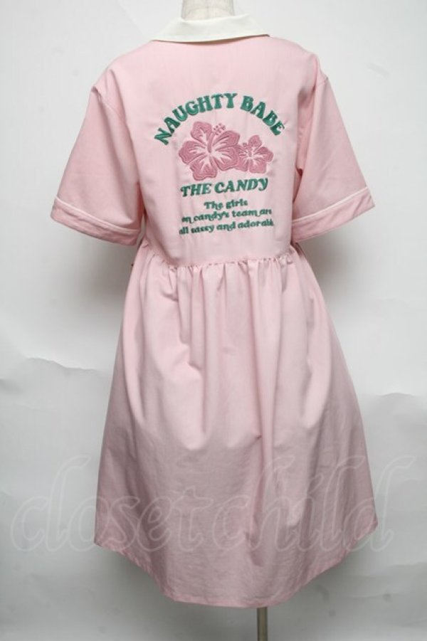 画像2: Candy Stripper / NAUGHTY BABE SHIRT ワンピース  ピンク S-25-06-17-039-PU-OP-AS-ZS (2)