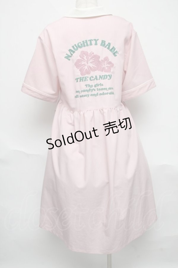 画像2: Candy Stripper / NAUGHTY BABE SHIRT ワンピース  ピンク S-25-06-17-039-PU-OP-AS-ZS (2)