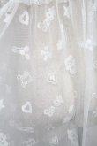 画像3: Nile Perch / ベア柄肩りぼんワンピース  白 S-25-06-17-045-LO-OP-HR-ZS (3)