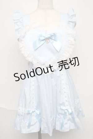 画像: BABY,THE STARS SHINE BRIGHT / ハートエプロン  サックス S-25-06-17-050-BA-TO-AS-ZS