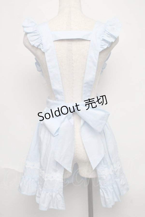 画像2: BABY,THE STARS SHINE BRIGHT / ハートエプロン  サックス S-25-06-17-050-BA-TO-AS-ZS (2)