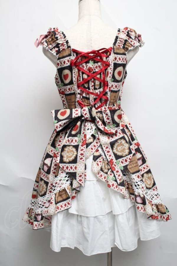 画像2: BABY,THE STARS SHINE BRIGHT / La Patisserie〜Mon peche mignon〜プリンセスジャンパースカート  黒 S-25-06-17-052-BA-OP-AS-ZS (2)