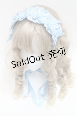 画像: Chalmiere / フリルヘッドドレス  サックス S-25-06-17-006-AX-AC-AS-ZS