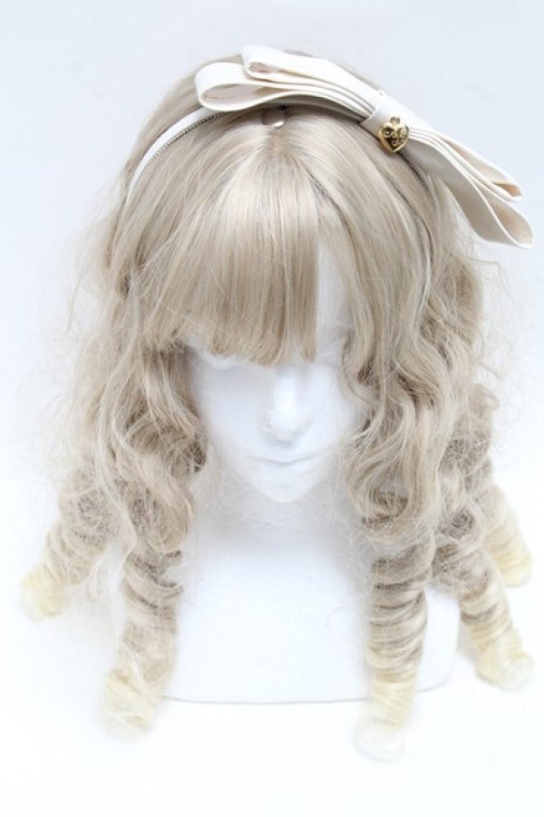 画像2: Angelic Pretty / Doll’s Ribbon Heartカチューシャ  アイボリー S-25-06-17-001-AP-AC-HR-ZS (2)