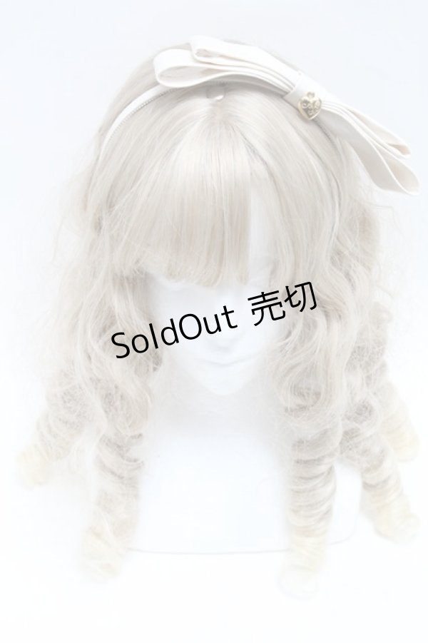 画像2: Angelic Pretty / Doll’s Ribbon Heartカチューシャ  アイボリー S-25-06-17-001-AP-AC-HR-ZS (2)