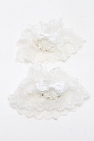 画像: axes femme kawaii / ファンシーリボンお袖留め  白 S-25-06-17-008-AX-ZA-HR-ZS