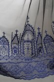 画像3: Moi-meme-Moitie / moi meme moitie baroqueChurch & Roses 〜透き徹る秘めやかに交錯する薔薇園の聖壇〜レースダブリエ  黒ｘ青 S-25-06-17-031-MO-OP-HR-ZS (3)