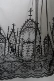 画像3: Moi-meme-Moitie / moi meme moitie baroqueChurch & Roses 〜透き徹る秘めやかに交錯する薔薇園の聖壇〜レースダブリエ  黒 S-25-06-17-032-MO-OP-HR-ZS (3)