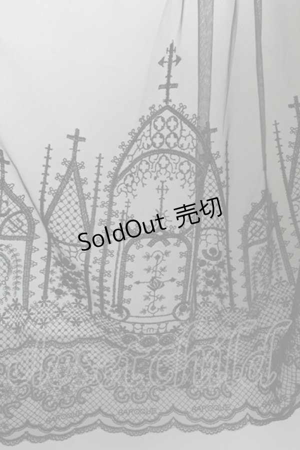 画像3: Moi-meme-Moitie / moi meme moitie baroqueChurch & Roses 〜透き徹る秘めやかに交錯する薔薇園の聖壇〜レースダブリエ  黒 S-25-06-17-032-MO-OP-HR-ZS (3)