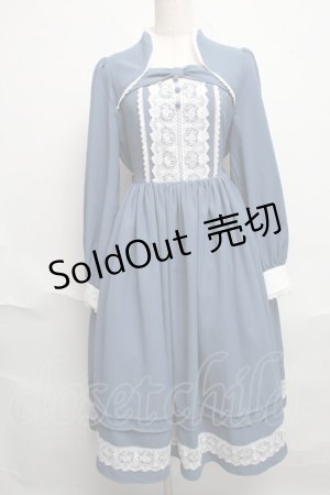 画像: axes femme kawaii / プランタンワンピース  ブルー S-25-06-17-035-AX-OP-HR-ZS