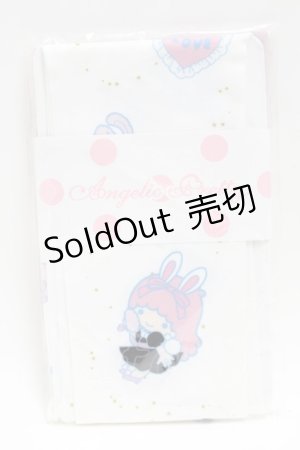 画像: Angelic Pretty / Cosmetic Bunnyタイツ  白 S-25-06-19-001-AP-ZA-AS-ZS