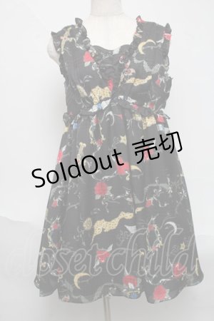 画像: MILK / タトゥグラムベビードール  黒 S-25-06-19-048-ML-OP-AS-ZS