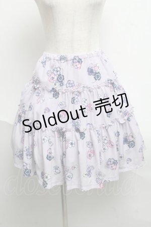 画像: MILK / パンジーCATスカート  ラベンダー S-25-06-19-050-ML-SK-AS-ZS