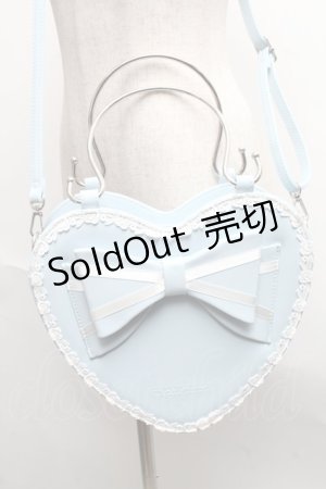 画像: BABY,THE STARS SHINE BRIGHT / リボンハートBAG  サックス S-25-06-19-006-BA-BG-AS-ZS