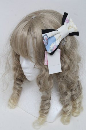 画像: Angelic Pretty / Cosmetic Bunnyバレッタ  シロ S-25-06-19-1046-AP-AC-AS-ZS