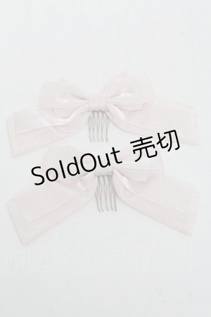 画像: LOLITA / リボンコーム  ピンク S-25-06-19-1049-LO-ZA-AS-ZS