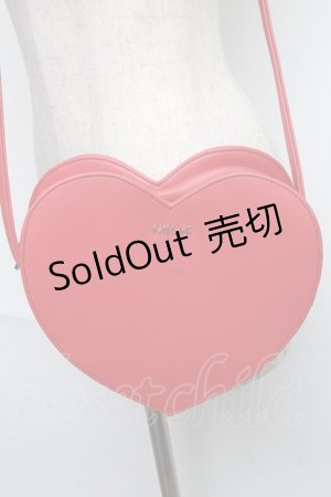 画像: MILK / HEARTショルダーBAG  赤 S-25-06-19-1064-ML-AC-HR-ZS