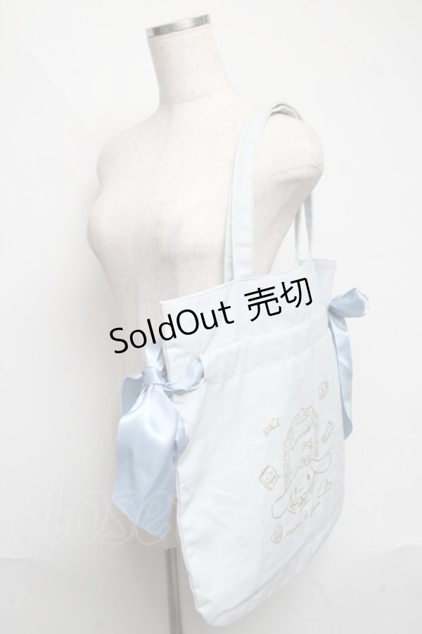 画像3: Maison de FLEUR / シナモロールトートバッグ  サックス S-25-06-19-1065-LO-BG-HR-ZS (3)