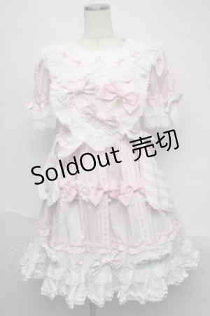 画像: BABY,THE STARS SHINE BRIGHT / Patissiere Bonbon Ribbonワンピース  ピンク S-25-06-19-1011-BA-OP-HR-ZS