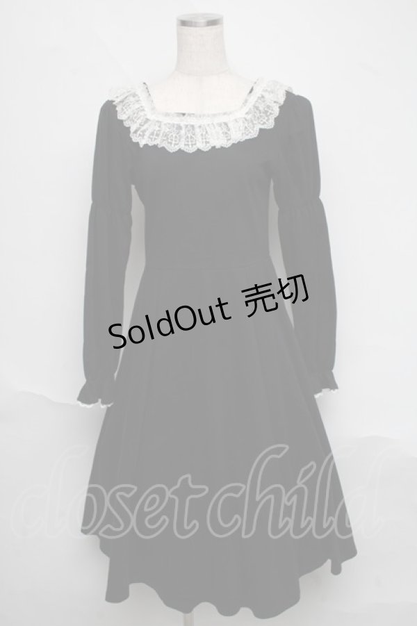 画像1: Moi-meme-Moitie / カトリーヌワンピース  黒 S-25-06-19-1019-MO-OP-AS-ZS (1)