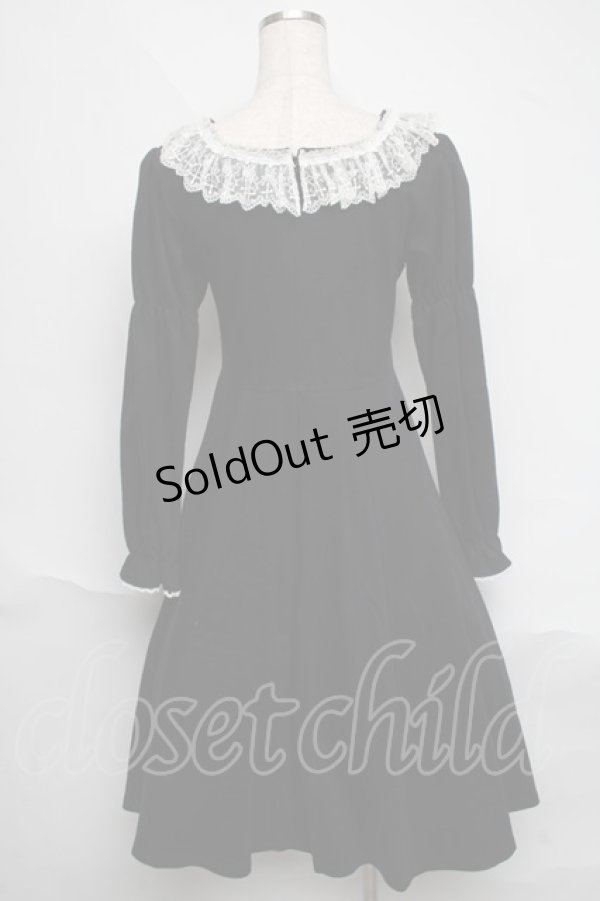 画像2: Moi-meme-Moitie / カトリーヌワンピース  黒 S-25-06-19-1019-MO-OP-AS-ZS (2)