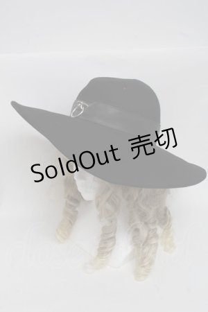 画像: KILL STAR / ツバ広ハット  黒 S-25-06-19-1043-SL-AC-HR-ZS