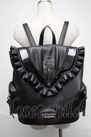 画像: KILLSTAR / フリルリュック  黒 S-25-06-19-012-PU-BG-AS-ZS