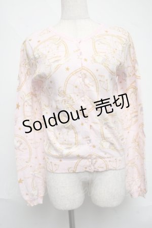 画像: E hyphen world gallery / 星座柄カーディガン  ピンク S-25-06-19-023-LO-TO-AS-ZS