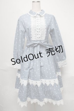 画像: Favorite / ドットワンピース  サックス S-25-06-19-032-LO-OP-AS-ZS