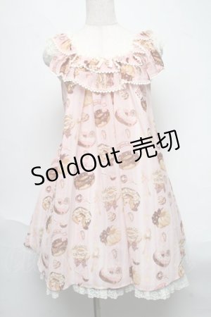 画像: Angelic Pretty / Melty Creamドーナツラウンドジャンパースカート  ピンク S-25-06-19-033-AP-OP-AS-ZS