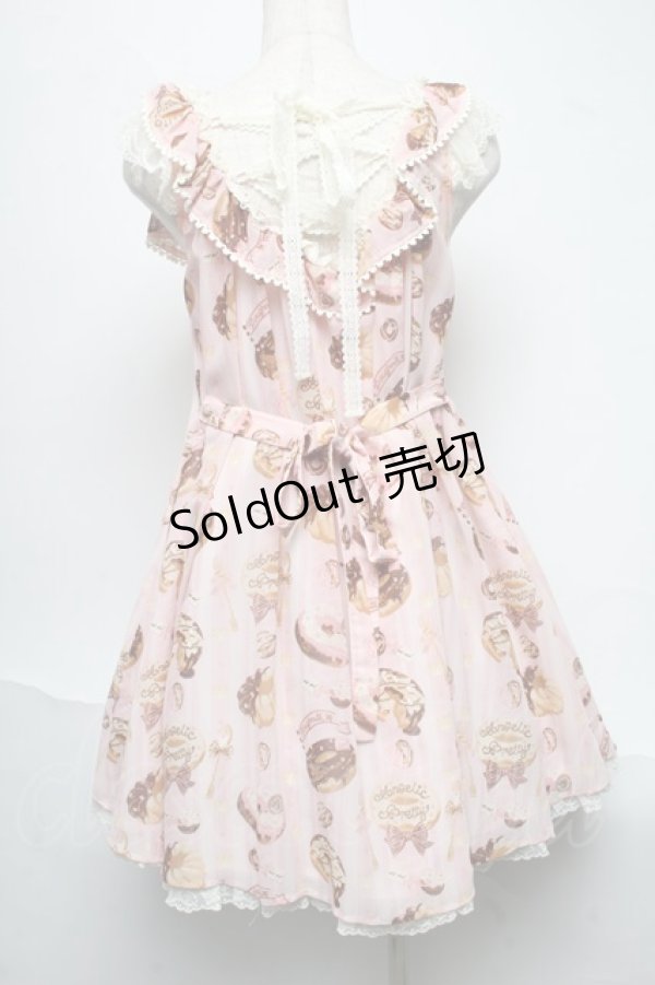 画像2: Angelic Pretty / Melty Creamドーナツラウンドジャンパースカート  ピンク S-25-06-19-033-AP-OP-AS-ZS (2)