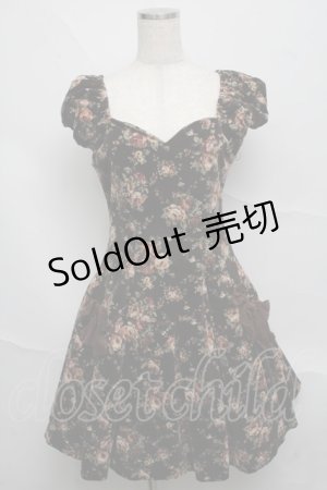 画像: Mary Magdalene / アデリーヌワンピース・フルール  ブラウン S-25-06-20-038-CL-OP-AS-ZS