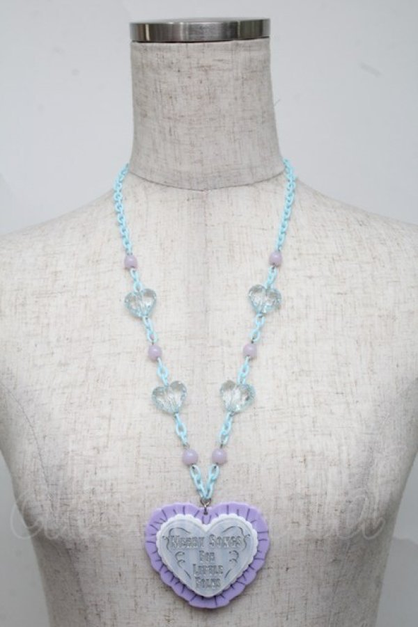 画像2: Angelic Pretty / MELODY TOYSハートネックレス（2020年）  ラベンダー S-25-06-20-008-AP-AC-AS-ZS (2)