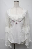 画像1: Ozz oneste / レースフレア袖カットソー  白 S-25-06-20-011-OO-TO-SZ-ZS (1)