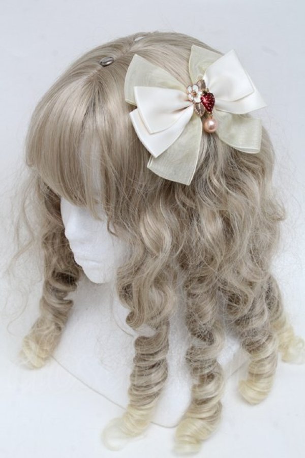 画像1: axes femme POETIQUE / Gいちごリボンクリップ   S-25-06-20-002-AX-ZA-ET-ZS (1)
