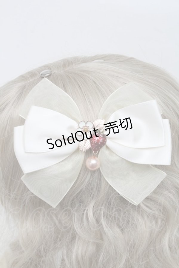 画像2: axes femme POETIQUE / Gいちごリボンクリップ   S-25-06-20-002-AX-ZA-ET-ZS (2)