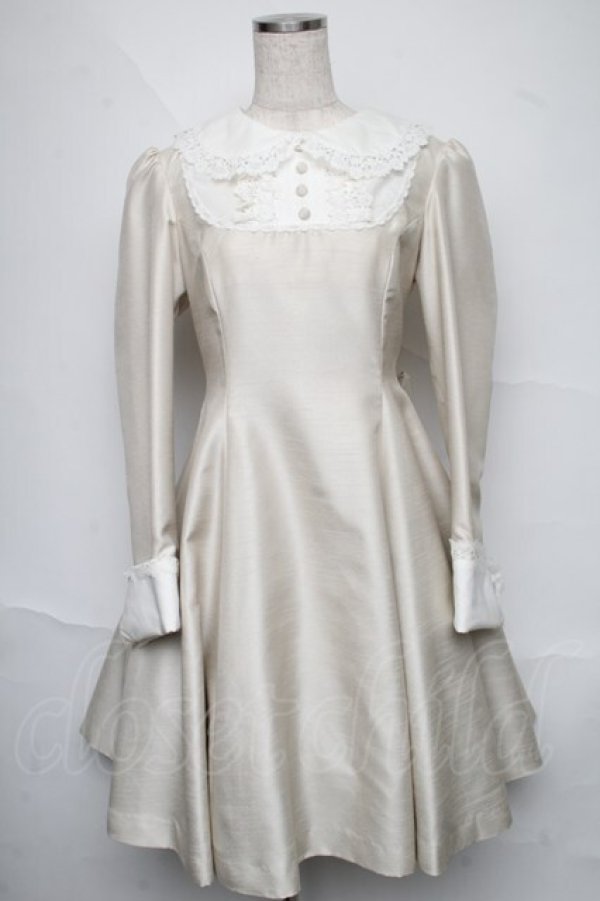 画像1: Juliette et Justine / Robe de la papillote poupee ローブ ドゥ ラ パピヨット プーペ  キナリ S-25-06-20-029-CL-OP-AS-ZS (1)