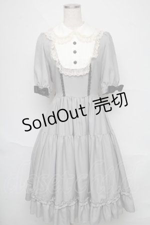 画像: Innocent World / 大人になったアリスワンピース(五分袖)  グレー S-25-06-20-032-IW-OP-AS-ZS