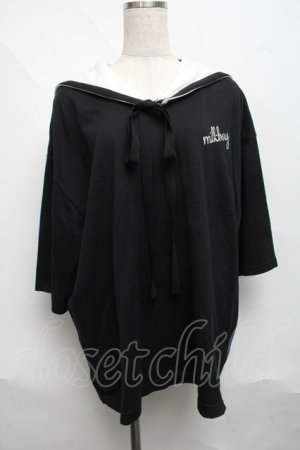 画像: MILKBOY / セーラーTEE  黒ｘ白 S-25-06-21-028-MB-TO-AS-ZS