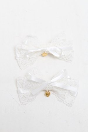 画像: BABY,THE STARS SHINE BRIGHT / champetre fleurieレースクリップ  白 S-25-06-21-005-BA-AC-AS-ZS